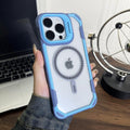 Suitable for apple 16promax magnetic oracle shield mobile phone case cool lens holder iphone15 contrasting color anti-fall