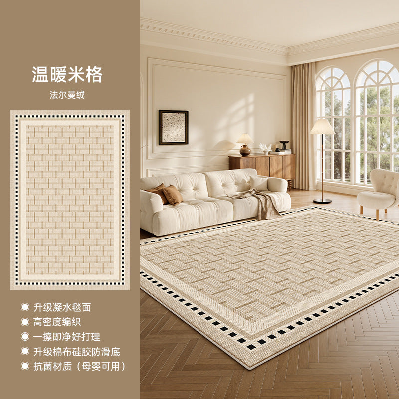 Distributed carpet living room no-wash and wipeable  new style medieval style waterproof floor mat bedside bedroom room no maintenance