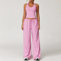 fall/winter new arrival: brushed yoga set - quick-dry, beautiful back tank top, activewear set for women - casual running & fitness