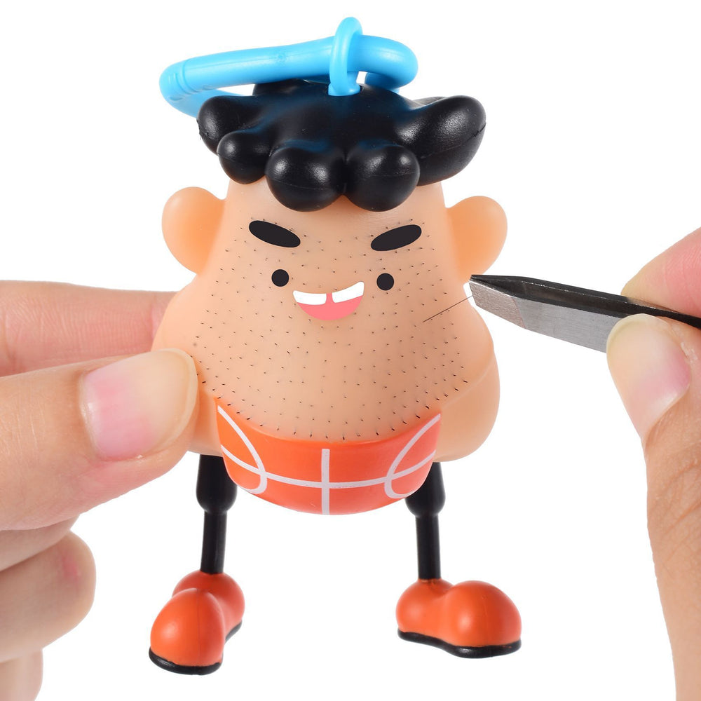New blackhead remover & stress relief toy - fun keychain accessory for blackhead extraction & beard removal