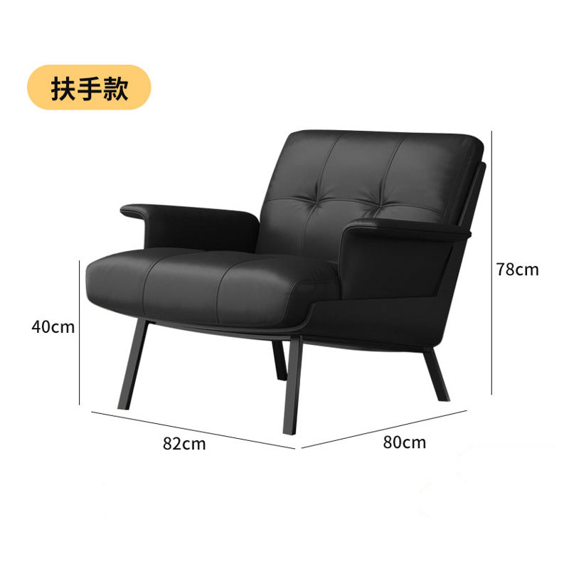Single hotel lobby reception area table and four chairs set - casual sofa combination for cafes, offices, and meeting spaces