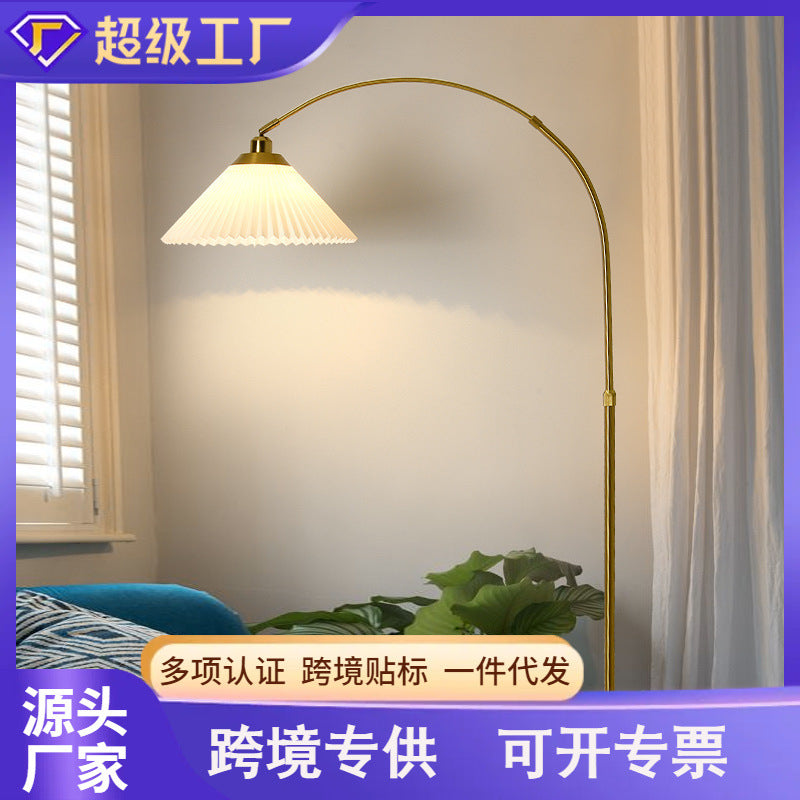 Wabi Sand aesthetic fishing floor lamp suitable for living room study bedroom bedside sofa atmosphere reading lamp