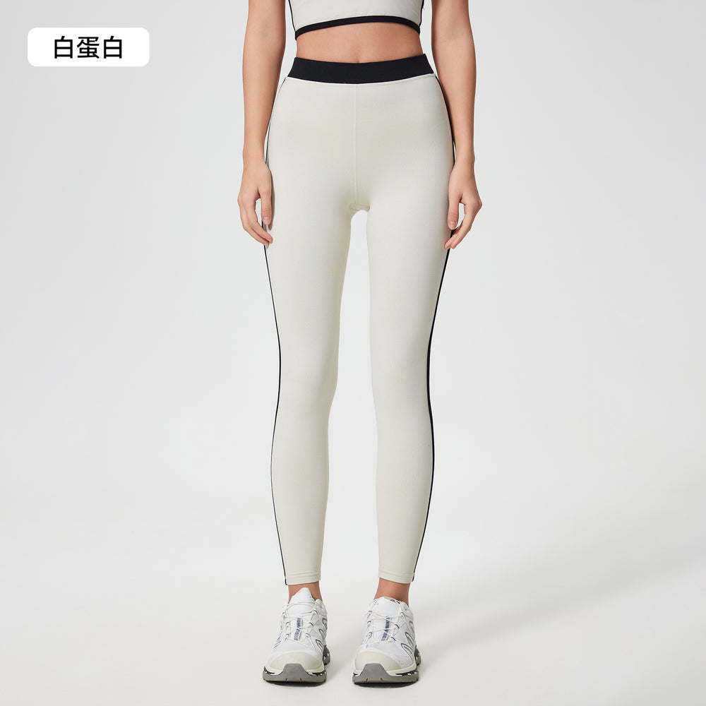 New fashion color block yoga pants - high elasticity, shaping, fitness leggings - barely there feel, peach lift, tight fit - women's d25045