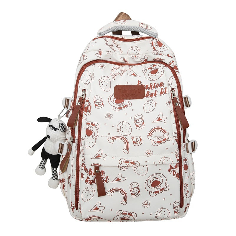 School bag for primary school students in grades 3-9, large-capacity and lightweight backpack 2024 new high-value backpack for junior and high school students