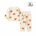 Baby intimates0~4 years old baby pajamas high waist belly protection spring & fall style boys and girls autumn clothes and long pants suit bottom