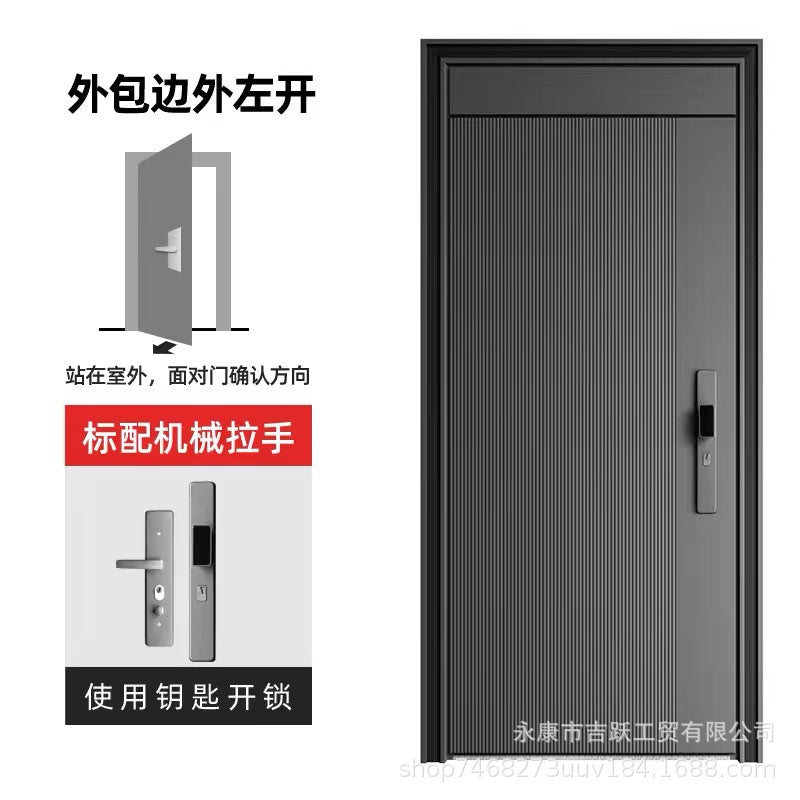 Cast aluminum door class a anti-theft door for home security lock entrance door house door project double door heightened single door