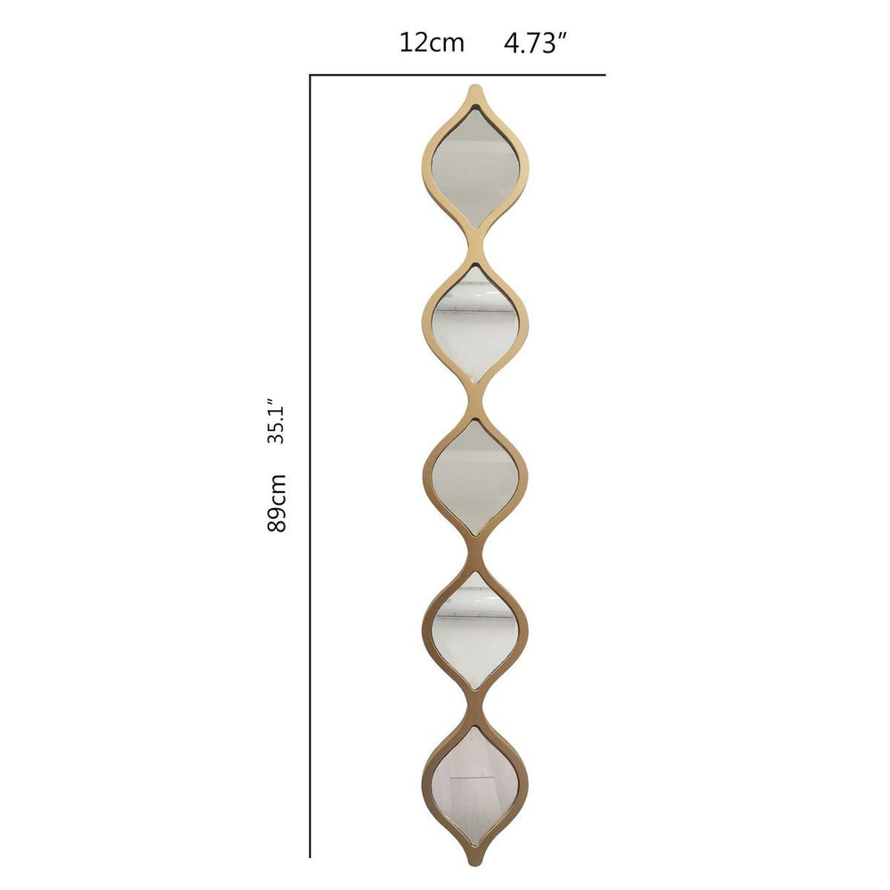 American iron art ji mirror wall decoration living room background wall pendant decoration b&b entrance wall creative wall hanging wall