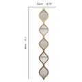 American iron art ji mirror wall decoration living room background wall pendant decoration b&b entrance wall creative wall hanging wall