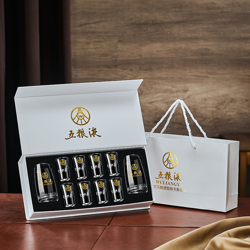 Wuliangye gift box suit white wine glass wine set suit liquor glass glass wine jug small wine glass wine dispenser