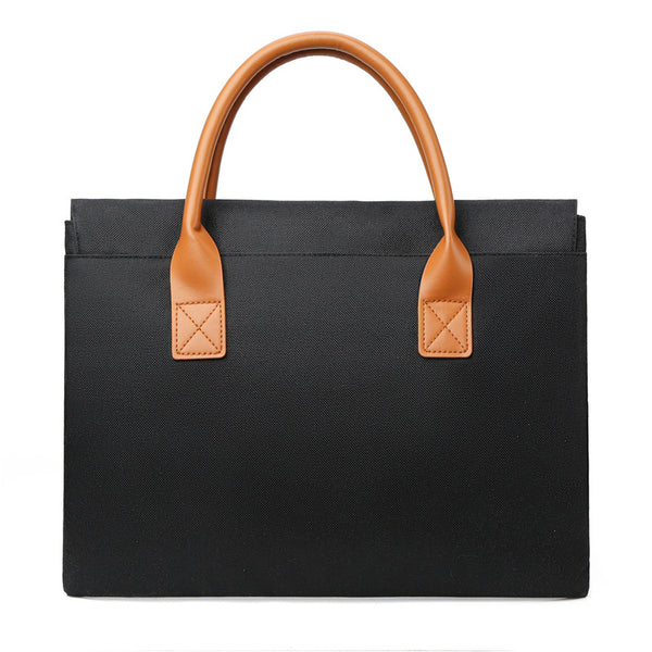 Factory Goods Pass Laptop Bag Handbag Simple 15.6-inch Business Handbag Printed Logo Wholesale