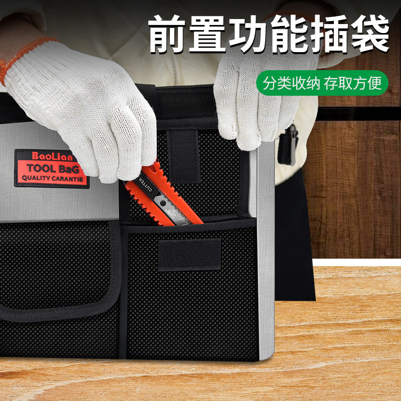 Multi-purpose hand tool bag - durable, heavy-duty canvas tool pouch for woodworking, electrical work, and general repair