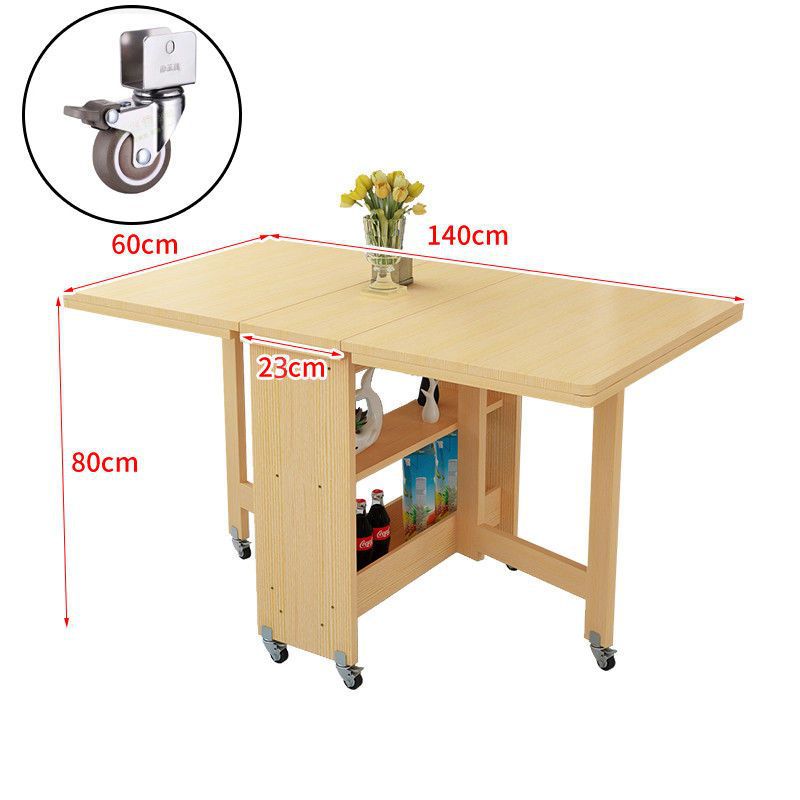 Foldable dining table - compact, modern, and versatile rectangular table for small spaces - portable dining table