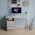 Student home writing computer desk desktop workstation bedroom simple office desk with drawer study table