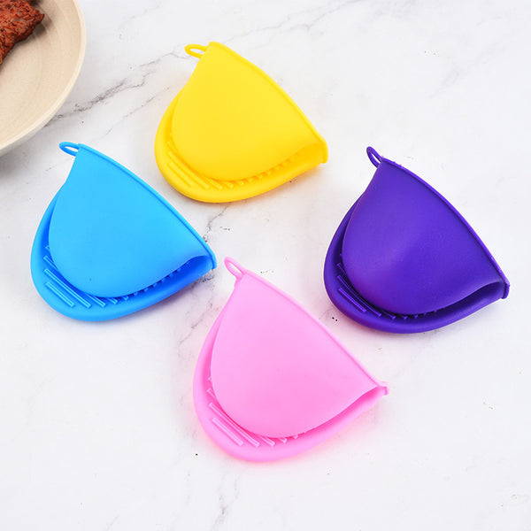 Thickened kitchen thermal insulation clip silicone thermal insulation gloves high temperature casserole anti-scalding clip baking oven microwave oven clip bowl