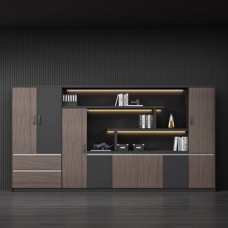 Filing cabinet office background cabinet bookcase storage office wooden modern file cabinet with lock