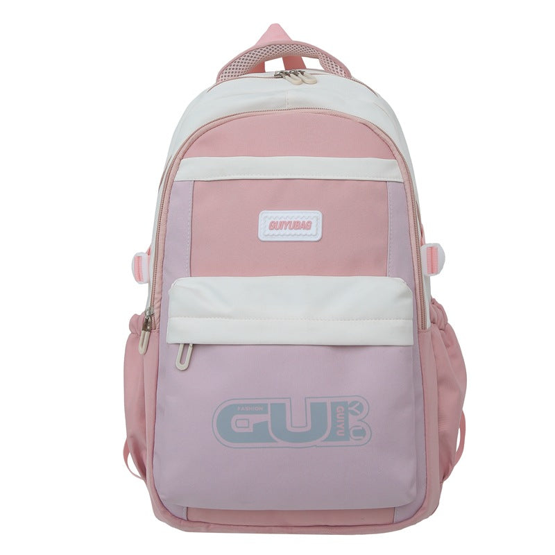 School bag men's new Korean version high value junior high school students lightweight computer backpack female college students large capacity backpack
