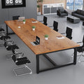 Solid wood conference table long table casual modern board table table and chair combination negotiation large office table bench workbench without