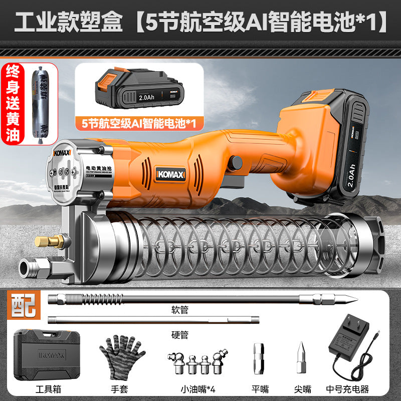 New arrival electric grease gun high pressure caterpillar manual automatic oil injector lithium battery excavator special oiling artifact