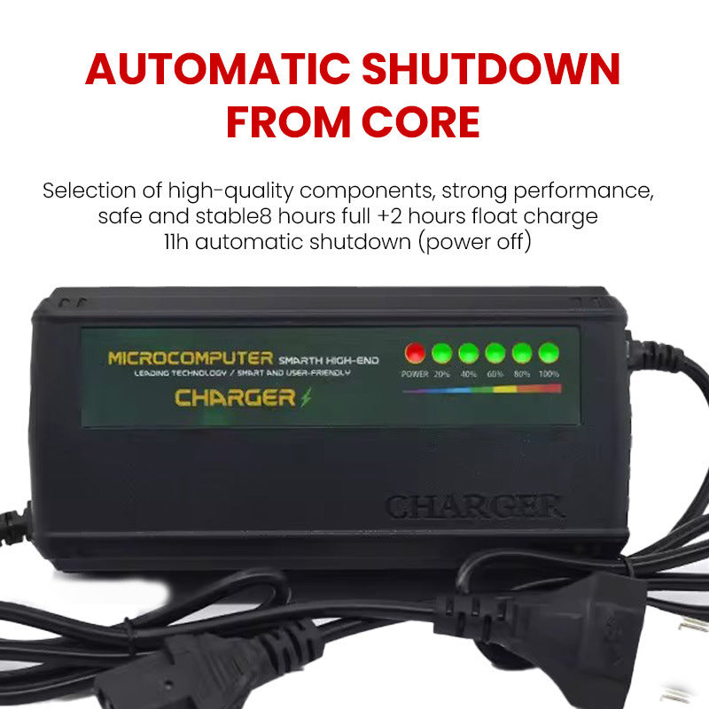 intelligent pulse battery charger 48v60v72v80v96 automatic power-off lead-acid battery car charger