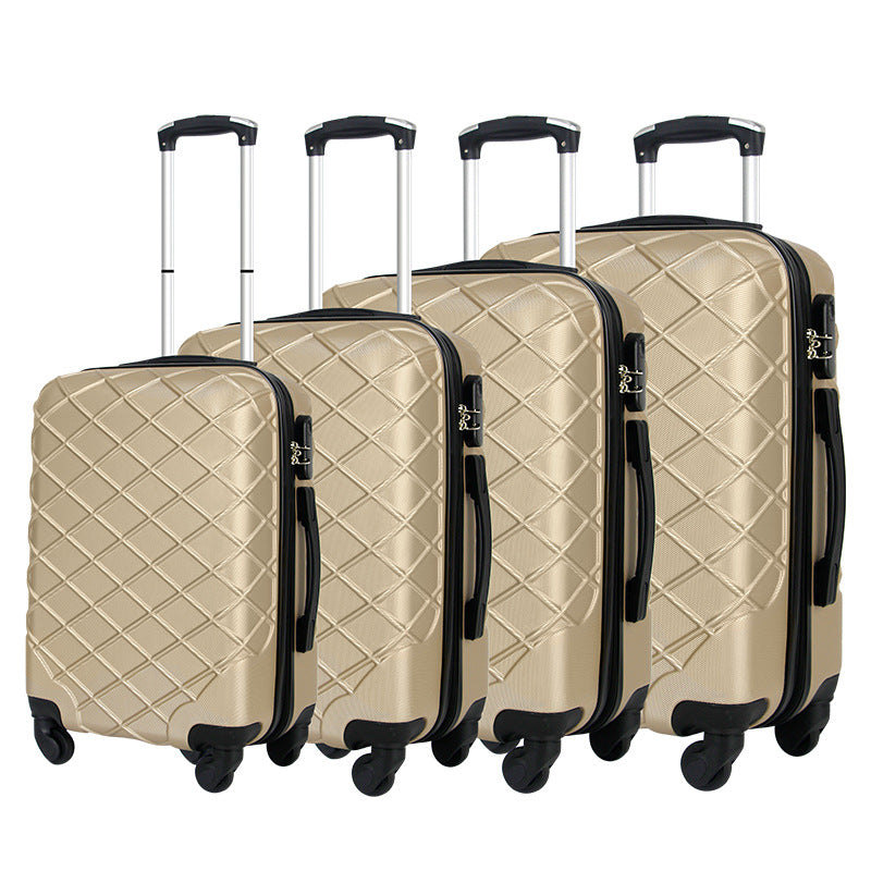 Cross-border dedicated ABS trolley case, business travel universal wheel boarding case 12-32 inch multi-piece password box, spot