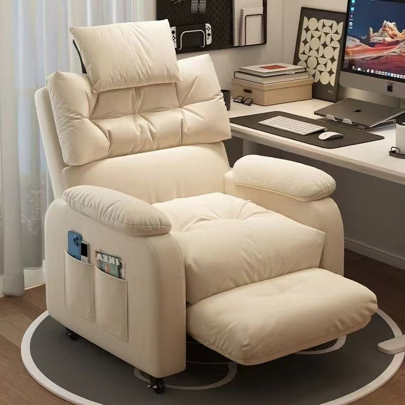 Reclining computer sofa chair - comfortable for long hours, perfect for student dorms, gaming, single bedroom, internet cafes, and lounging