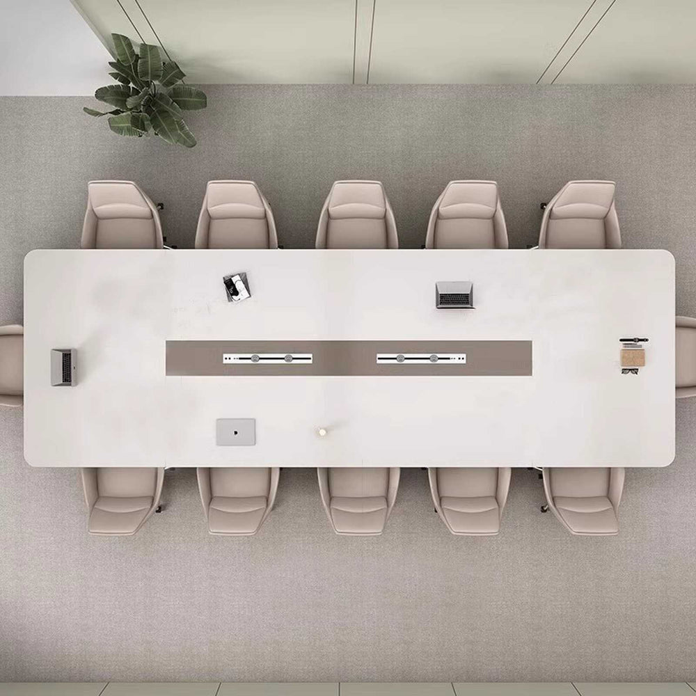 Skin-feeling office conference table long table casual modern large training table long table conference room negotiation table accessible luxury table