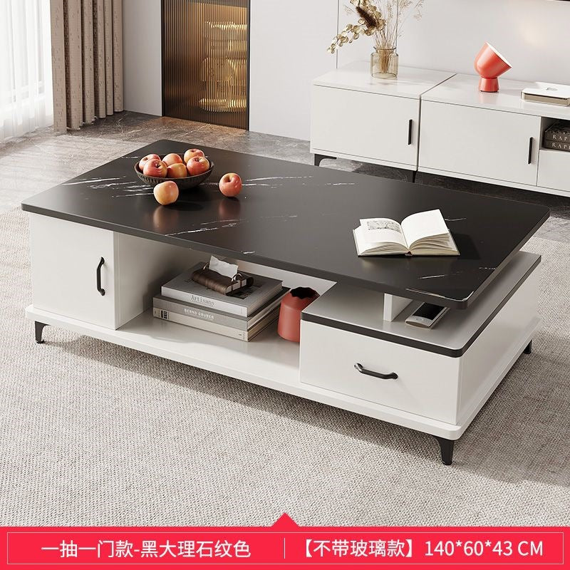 Coffee table for home living room tv cabinet light luxury minimalist modern small apartment tea table european style tempered glass table