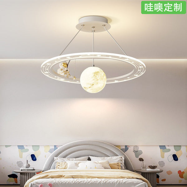 [Wow] Children's room master bedroom 2025 new Nordic romantic planet boys and girls eye protection led chandelier
