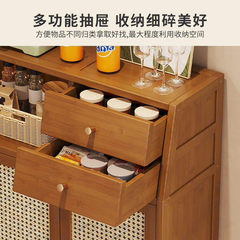 Medieval style solid wood sideboard living room storage cabinet new arrival tea cabinet wall-mounted small side cabinet storage cabinet