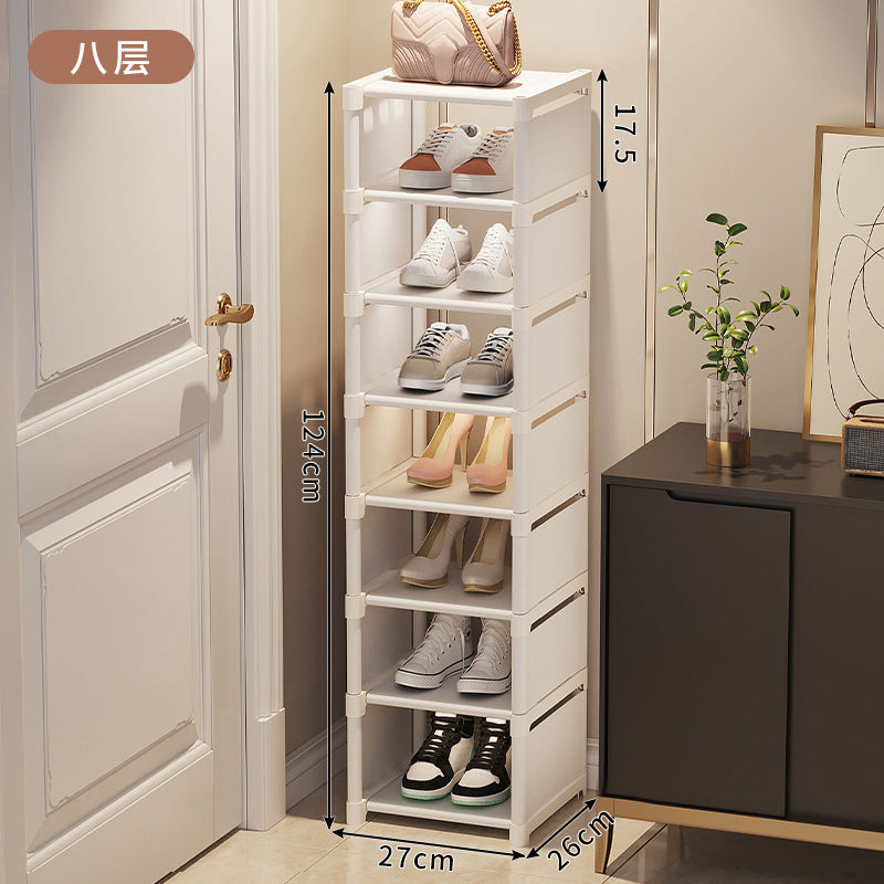 Simple shoe rack storage shoe rack multi-layer space saving door dormitory shoe cabinet household storage slipper rack rack