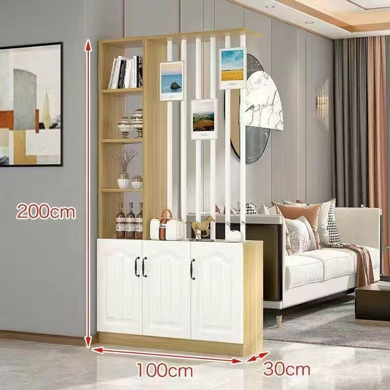 Entrance door shoe cabinet, entrance cabinet, all-in-one screen partition, living room cover, wine cabinet, storage rack, prosperous decoration cabinet
