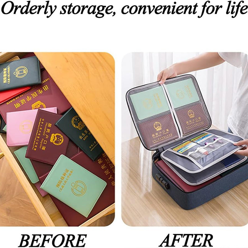 Document storage bag Family certificate Document box Data storage bag Household real estate This bag Instructions Card bag