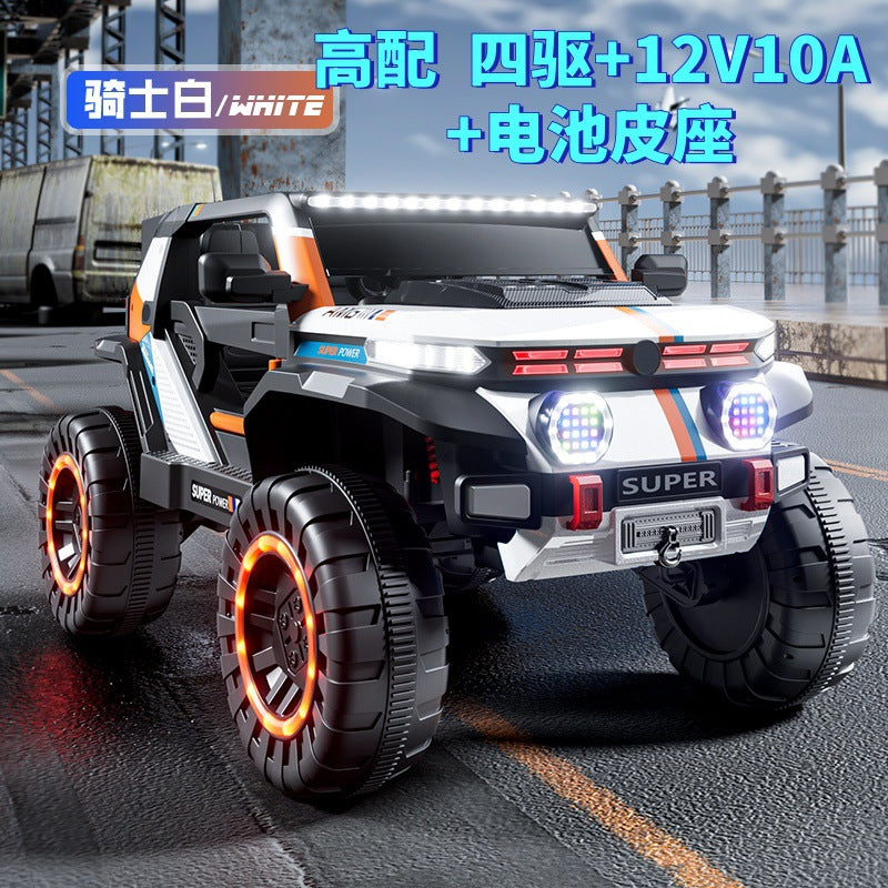 New children's oversized four-wheeled off-road vehicle 1-9 years old boys and girls can sit, remote control charging toy car