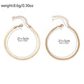 Wholesale alloy double-layer anklets - new european and american style chunky chain jewelry - high-end anklets for women