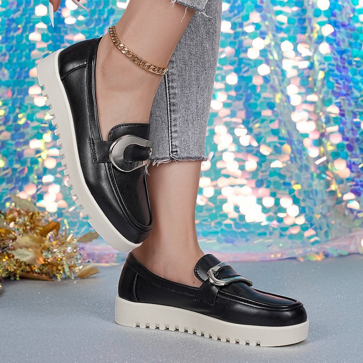 spring/autumn new arrival: plus size chunky sole loafers for women, sizes 36-43. wholesale available. perfect for  and  dropshipping