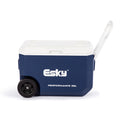 Esky original outdoor rolling cooler with wheels, 38l large capacity insulated cooler box with casters for outdoor camping, keeps food fresh and cold