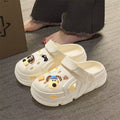 Summer clogs women's cartoon outwear 2024new arrivalthick solecouple beach outdoor baotou sandals men