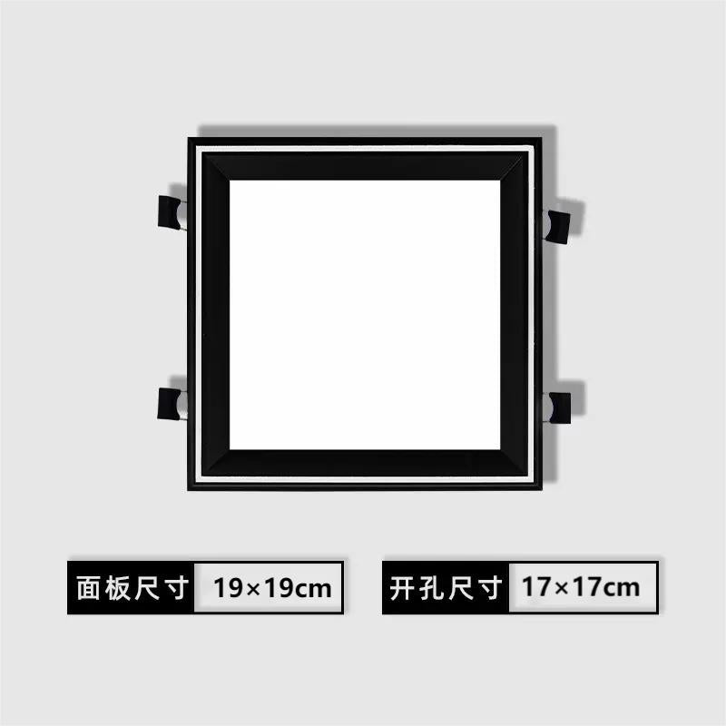 集成吊顶蜂窝大板LED灯19*19方灯20*20弹簧卡扣灯暗装嵌入式方灯