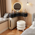 Yisilunnuo medieval style corner dressing table and chest of drawers all-in-one corner small apartment triangular classy makeup table