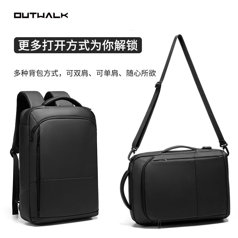 Source manufacturer customized men's backpack can be shoulder laptop bag men's lightweight business backpack printed logo