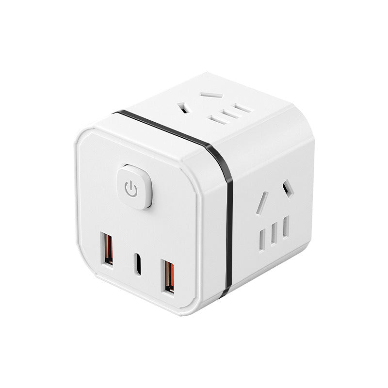 Creative magic portable socket usb converter wireless expansion office power strip travel mini plug power strip