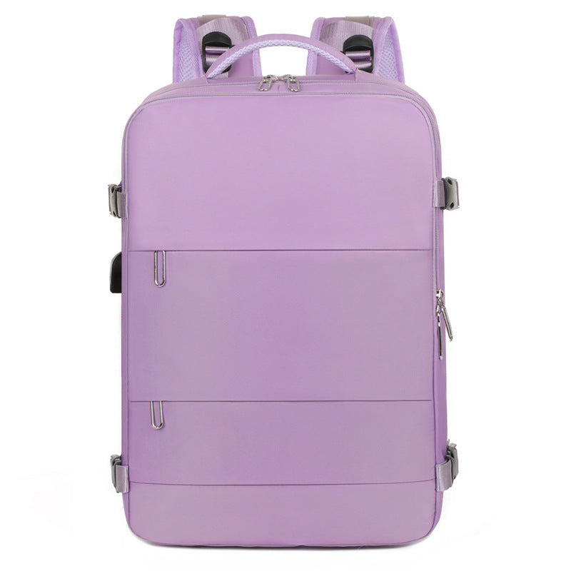 Cross-border new durable and fashionable expansion travel backpack 16-inch computer bag backpack simple commuter business backpack