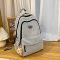 Lightweight junior high school campus schoolbag ins style capibala pendant backpack girls fresh high school student backpack
