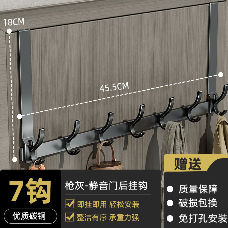 Entry door storage rack, punch-free door-back bag and umbrella storage rack, punch-free wall-mounted door-back hook