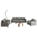 Scandinaviancasual no-wash technical cloth sofa small apartment rental apartment living room simple sofa straight row cat claw leather