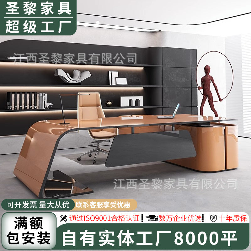 Saint li boss desk paint manager office president desk casualfashion computer desk executive desk designer