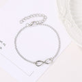 European and american cross-border jewelry: minimalist infinity bracelet - trendy number charm, versatile accessory, hot-selling export item, infinity symbol bracelet