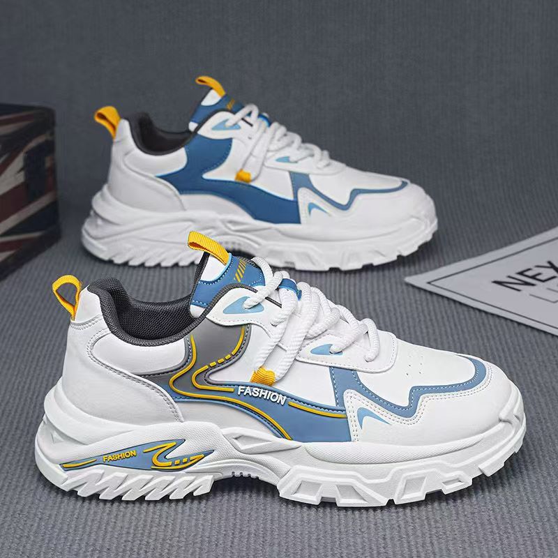 Men's sneakers: 2025 spring new arrivals - chunky sole, non-slip, casual, versatile, trendy student shoes, running shoes for men