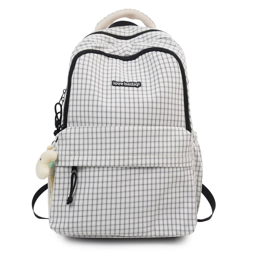 Japanese style small fresh plaid school bag for female junior high school students soft girl backpack for women cute jk backpack for women