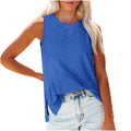 cross-border  foreign trade plus size women's tank top slit t-shirt ladies' top